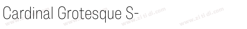 Cardinal Grotesque S字体转换